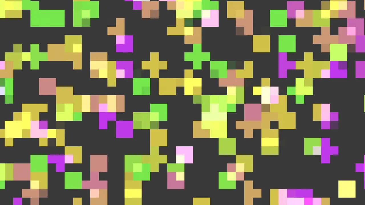 Vibrant grid yellow green and purple squares pattern