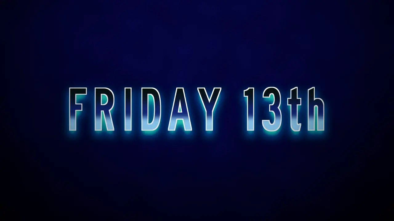 Friday 13th Bewitching Light Effects on Azure Gradient