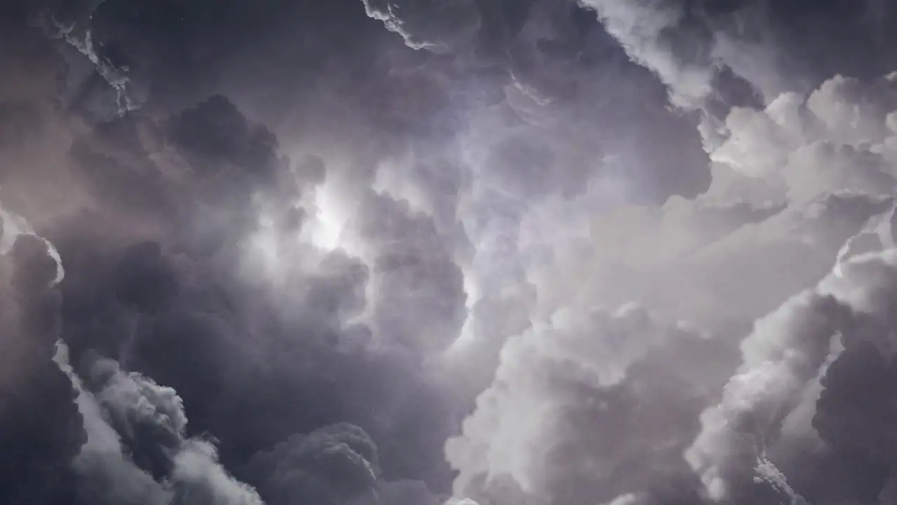 view of cumulonimbus clouds in the sky with thunderstorm