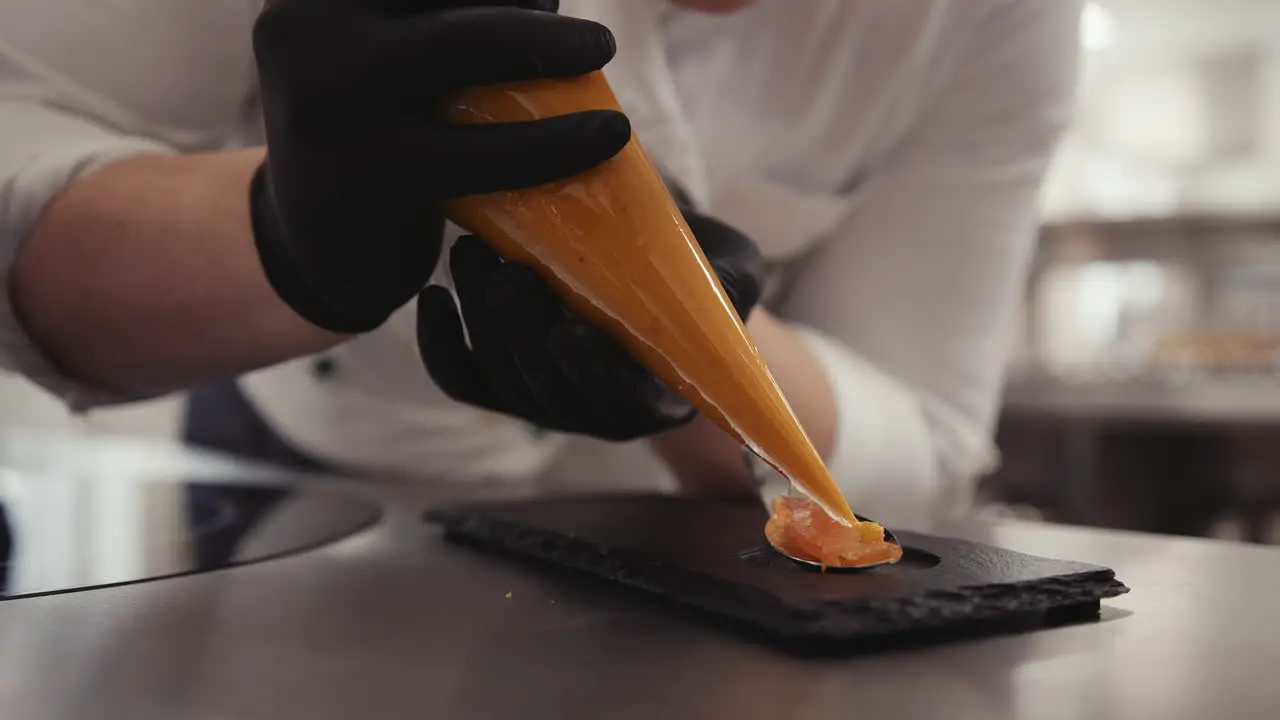 Chef preparing food at a restaurant