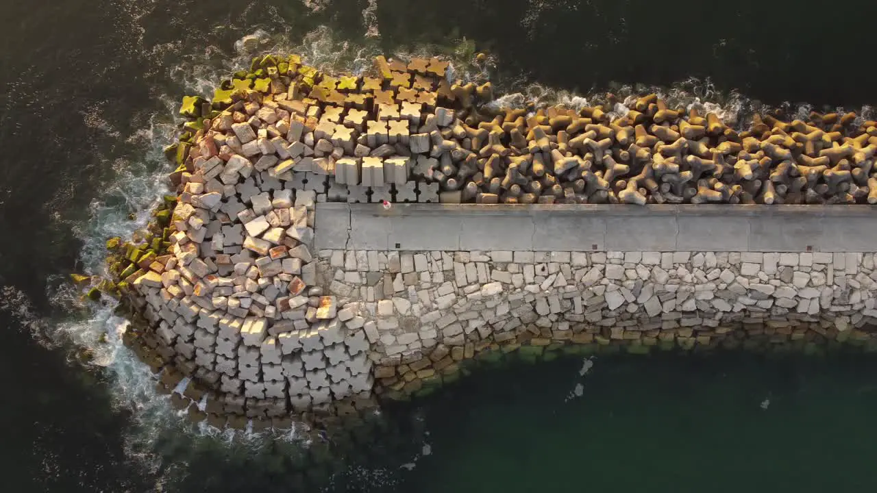 Ericeira Pontoon Drone shot in Portugal