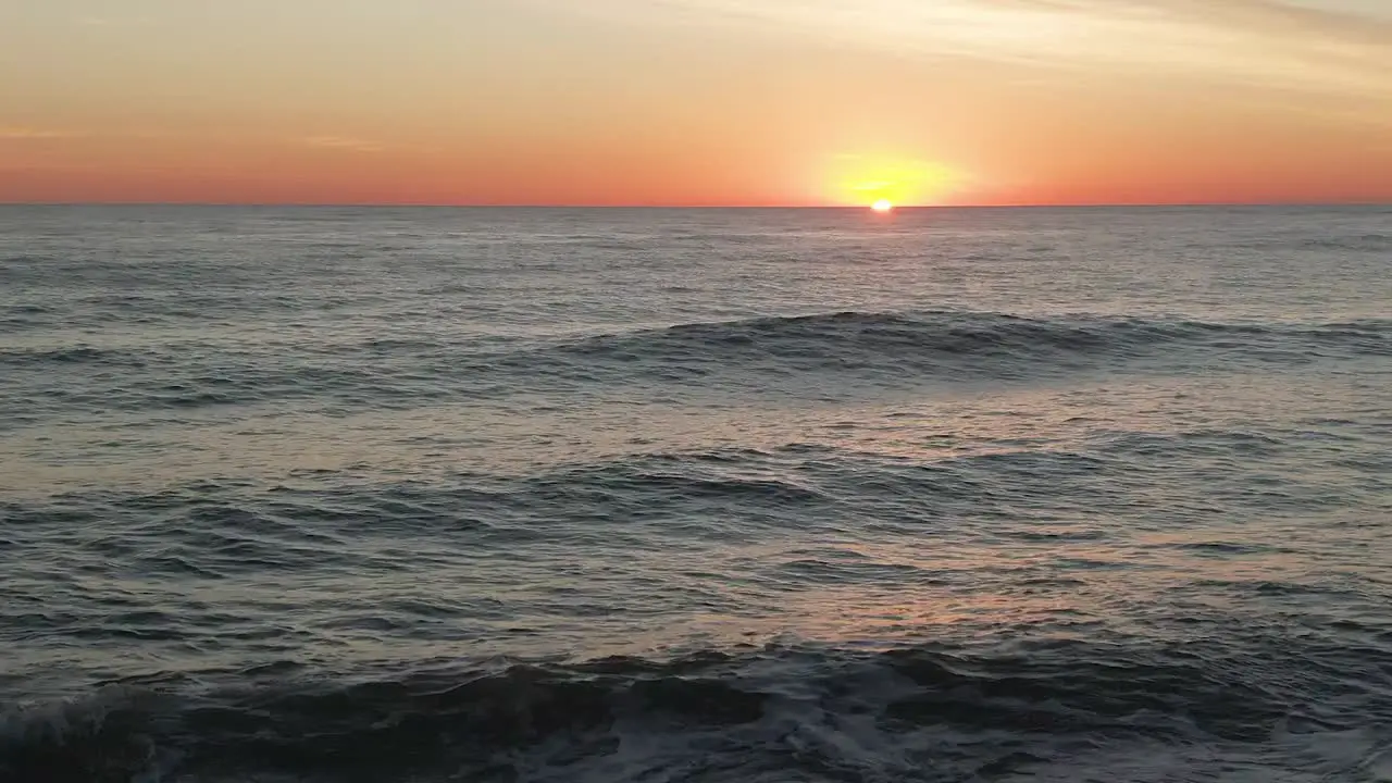 QLD Sunrise over the ocean Drone