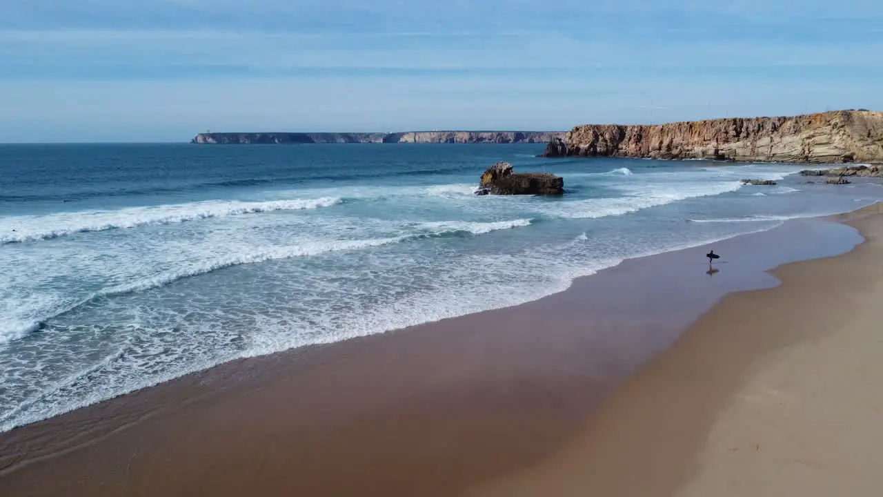 tonel beach in south portugal