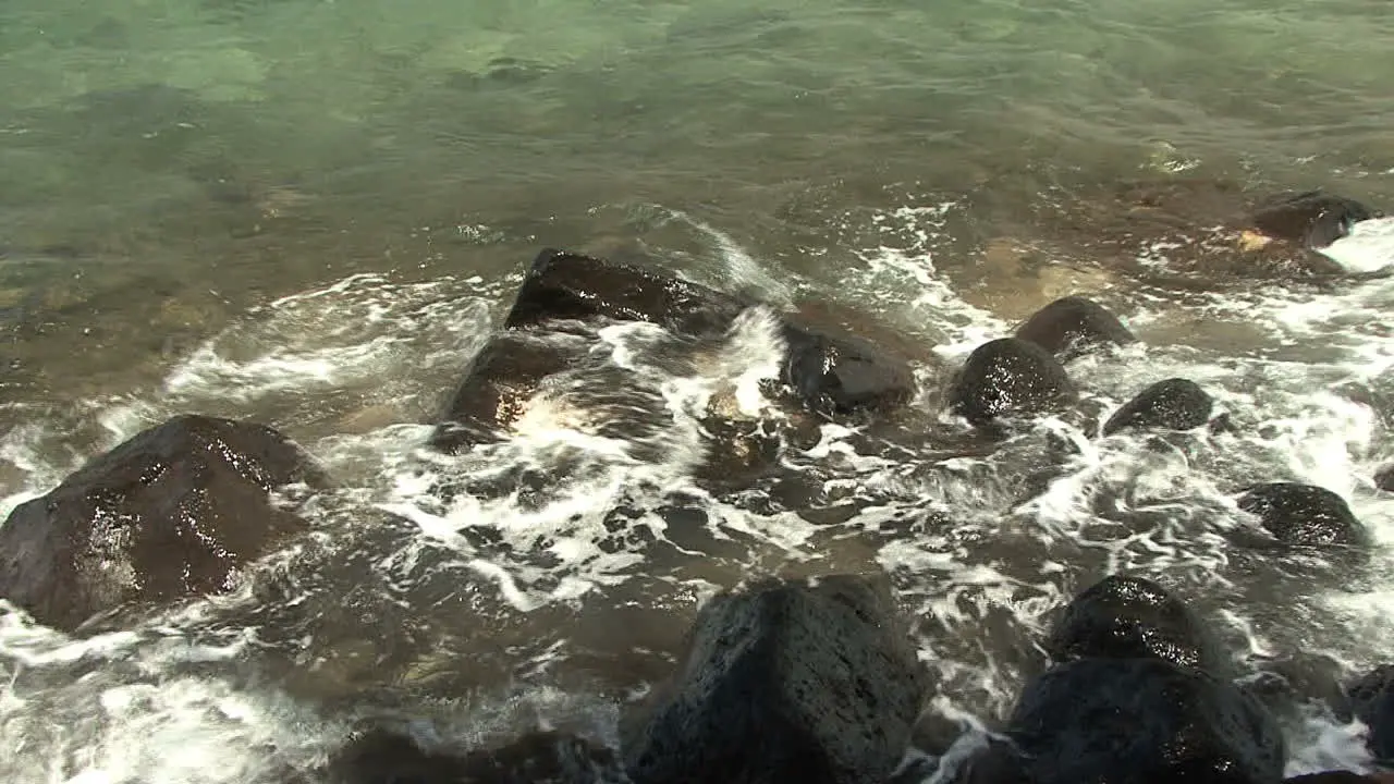 Maui Lahaina Waves on sacred rocks