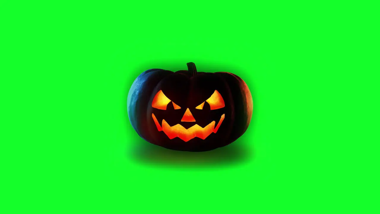 green screen pumpkin for video overlay halloween