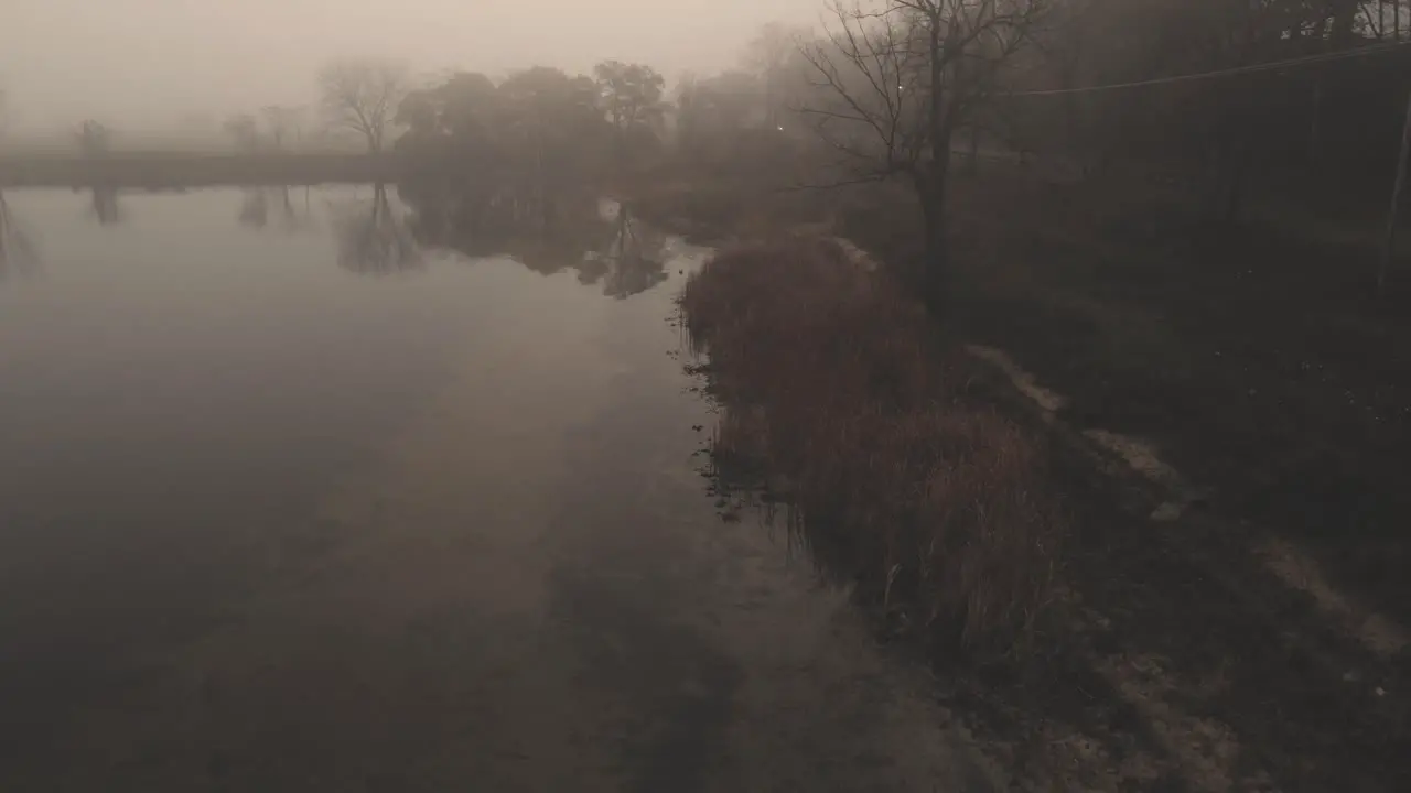 Halloween weather and creepy vibes over Muskegon lake