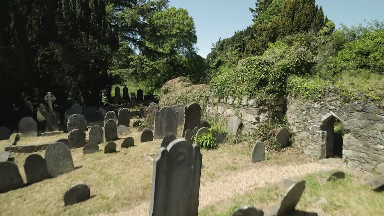 Forbiden Celtic graveyard in county Wicklow in Ireland