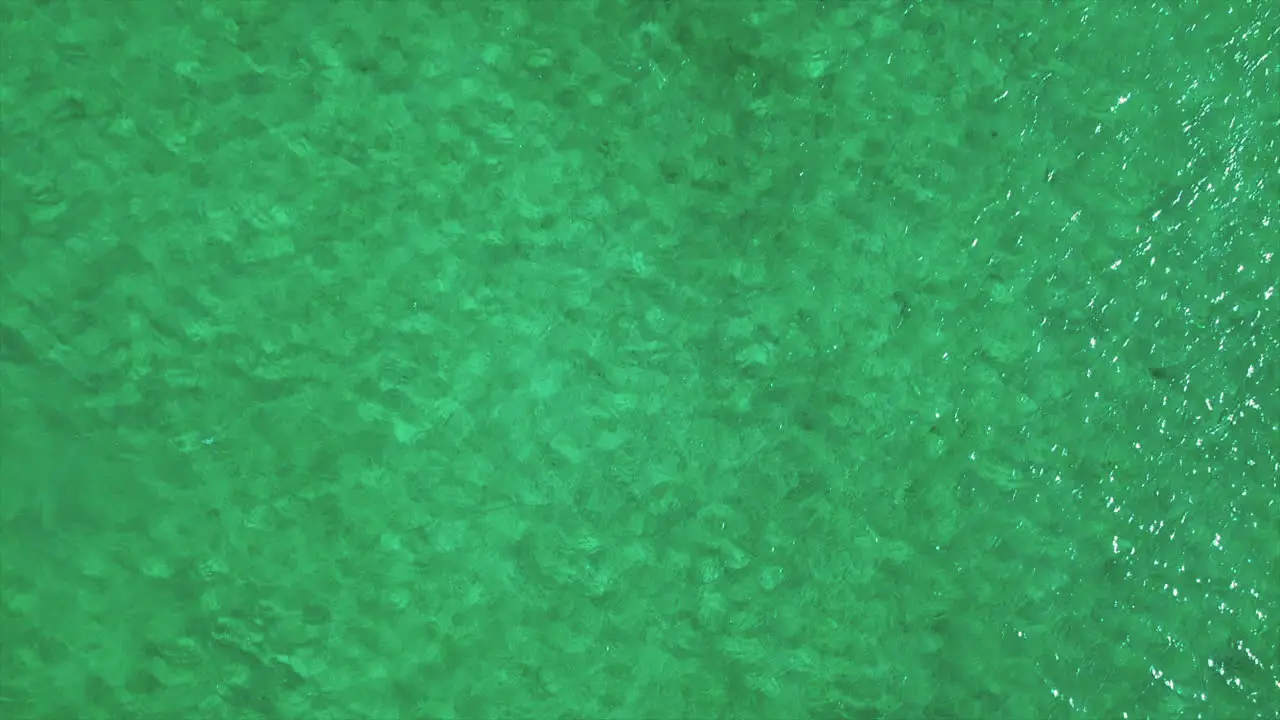 Aerial view of a crystal clear sea water texture