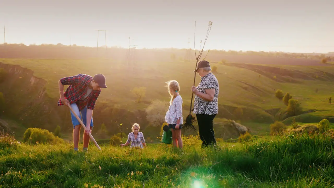 For Several Generations The Family Plants A Tree In A Picturesque Place 1