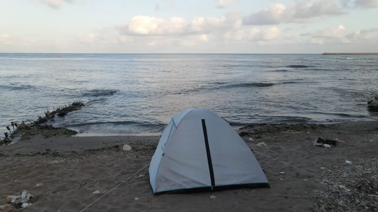 Holiday Camping Tent By Sea