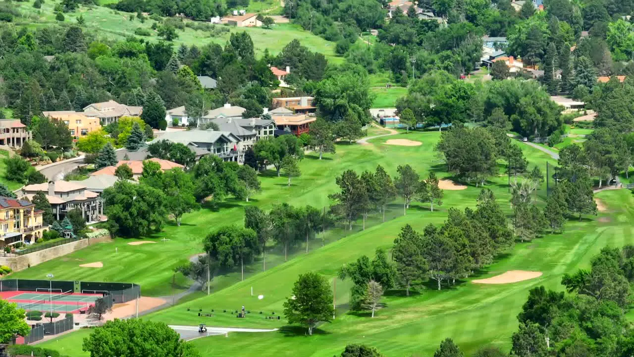 Prestigious country club golf course in USA