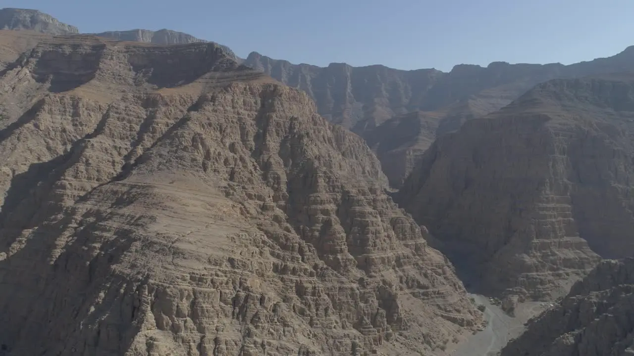 Cinematic drone shot Aerial view of a Rocky Mountain