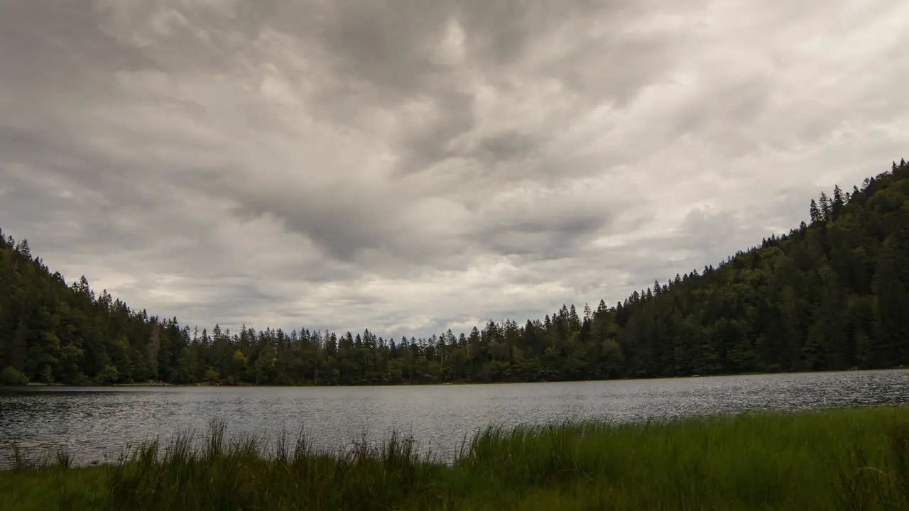 Clouds timelapse shot at Feldsee Feldberg in Germany