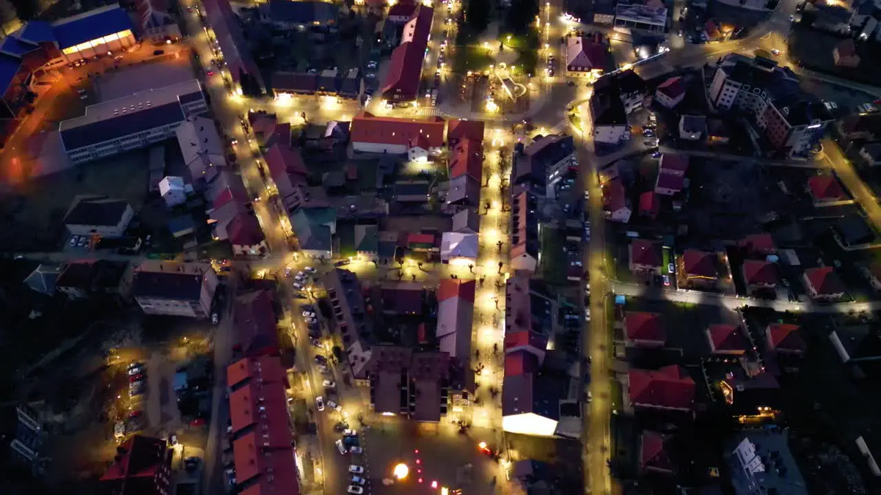 Charming Ski Town of Kolasin Christmas Spirit Aerial Panorama