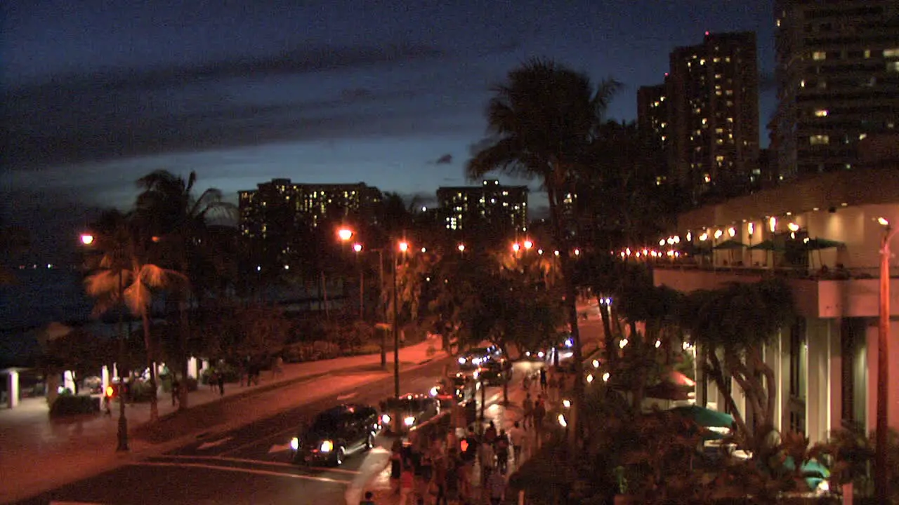 Waikiki night scene