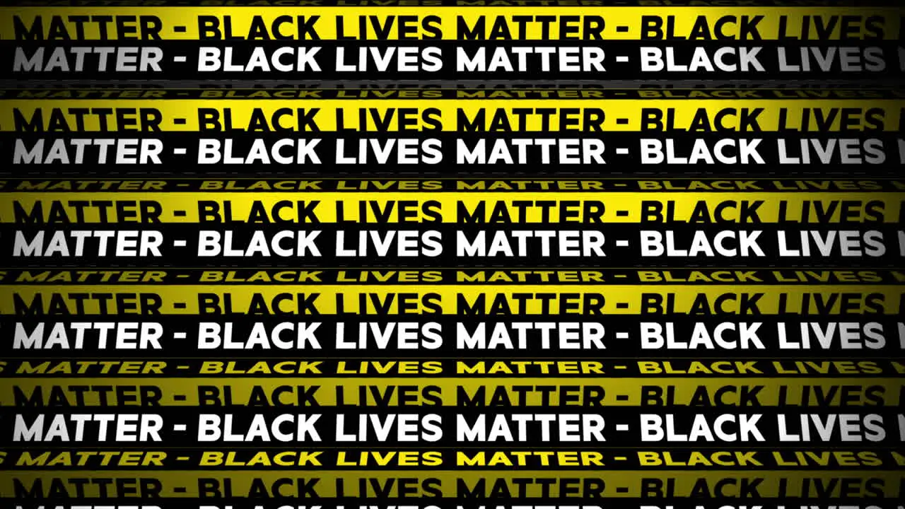 3D Black Lives Matter Motion Graphic