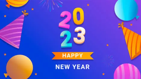 Happy New Year 2023 Celebration Animation 1