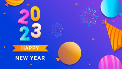 Happy New Year 2023 Celebration Animation 2