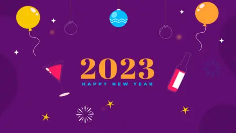 Happy New Year 2023 Celebration Animation 4