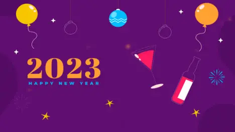 Happy New Year 2023 Celebration Animation 5