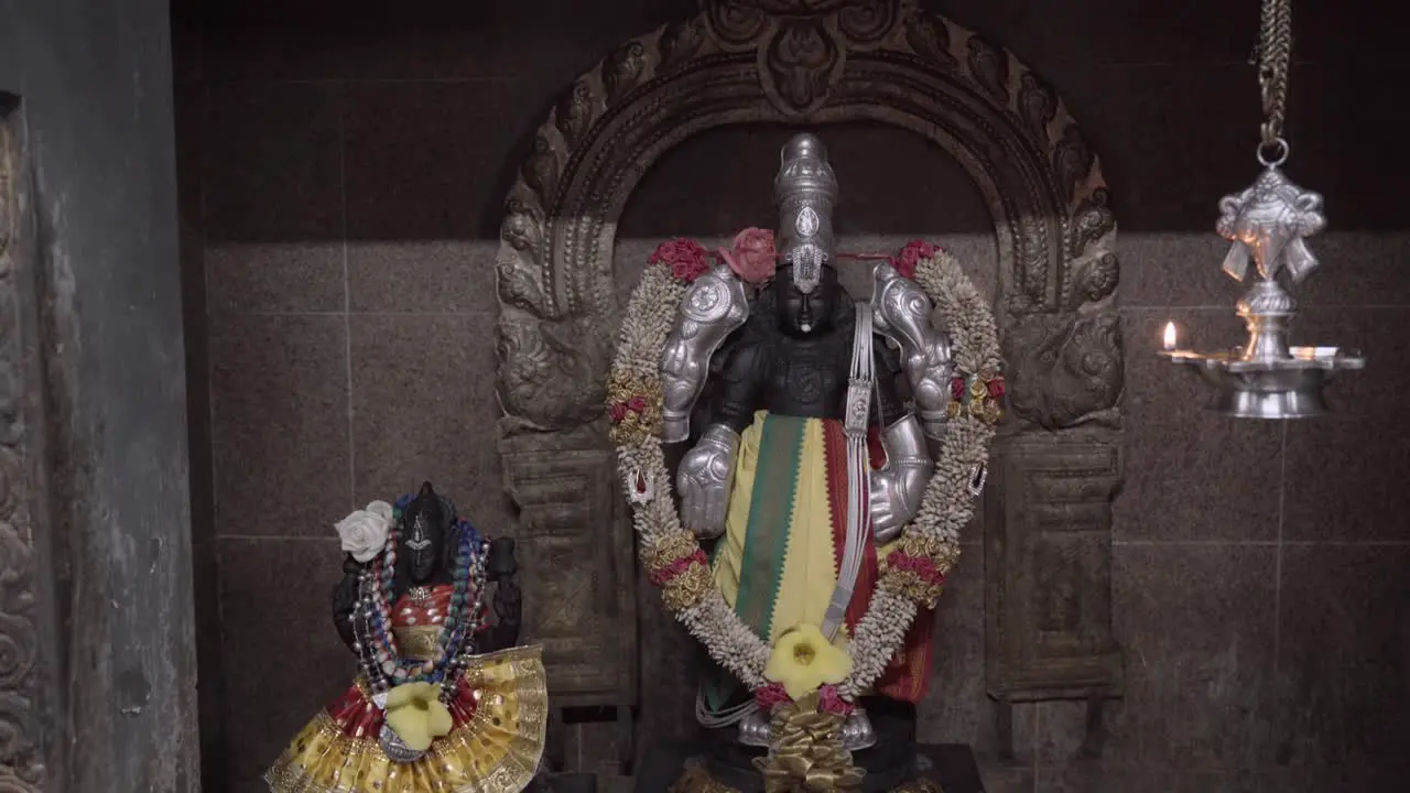 mahe Seychelles inside the hindu statue temple in Victoria the only hindu temple in Seychelles built in 1999