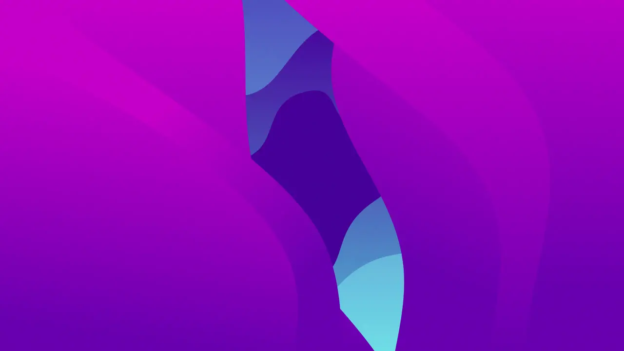 Animation of undulating purple and grey organic forms moving on dark background