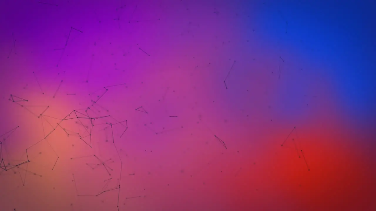 Animation of chemical structures and colourful shapes on moving background