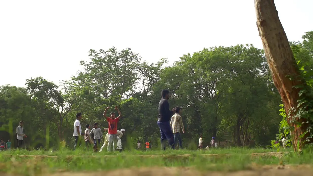 Indian Man Bowling in Cricket Game