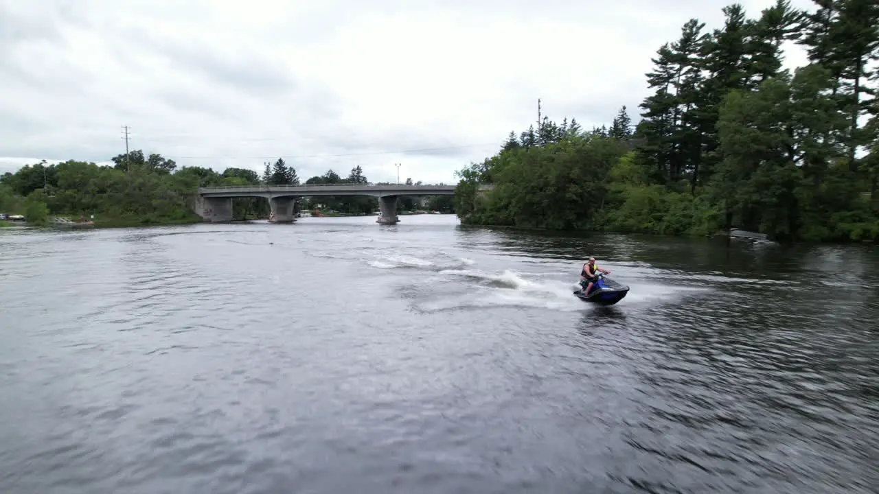 Extreme sports jet ski tricks jumping