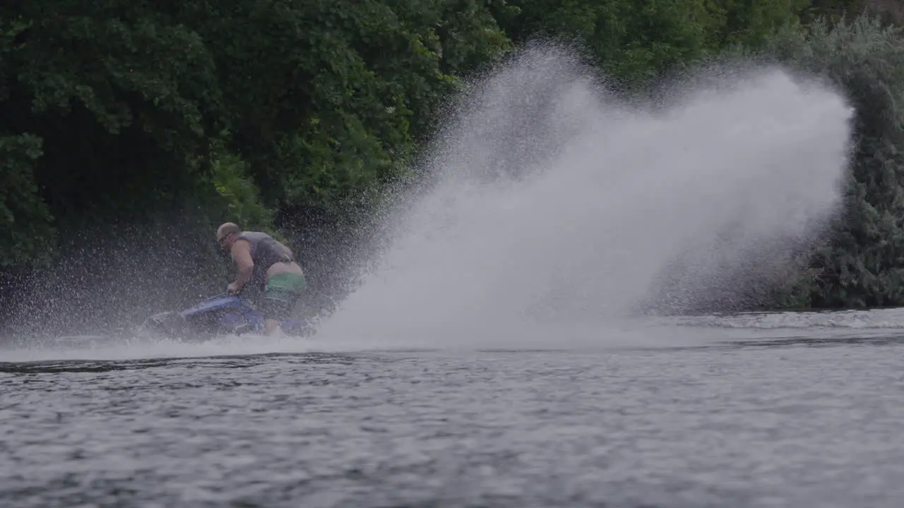 Jet ski 360 slash splash trick