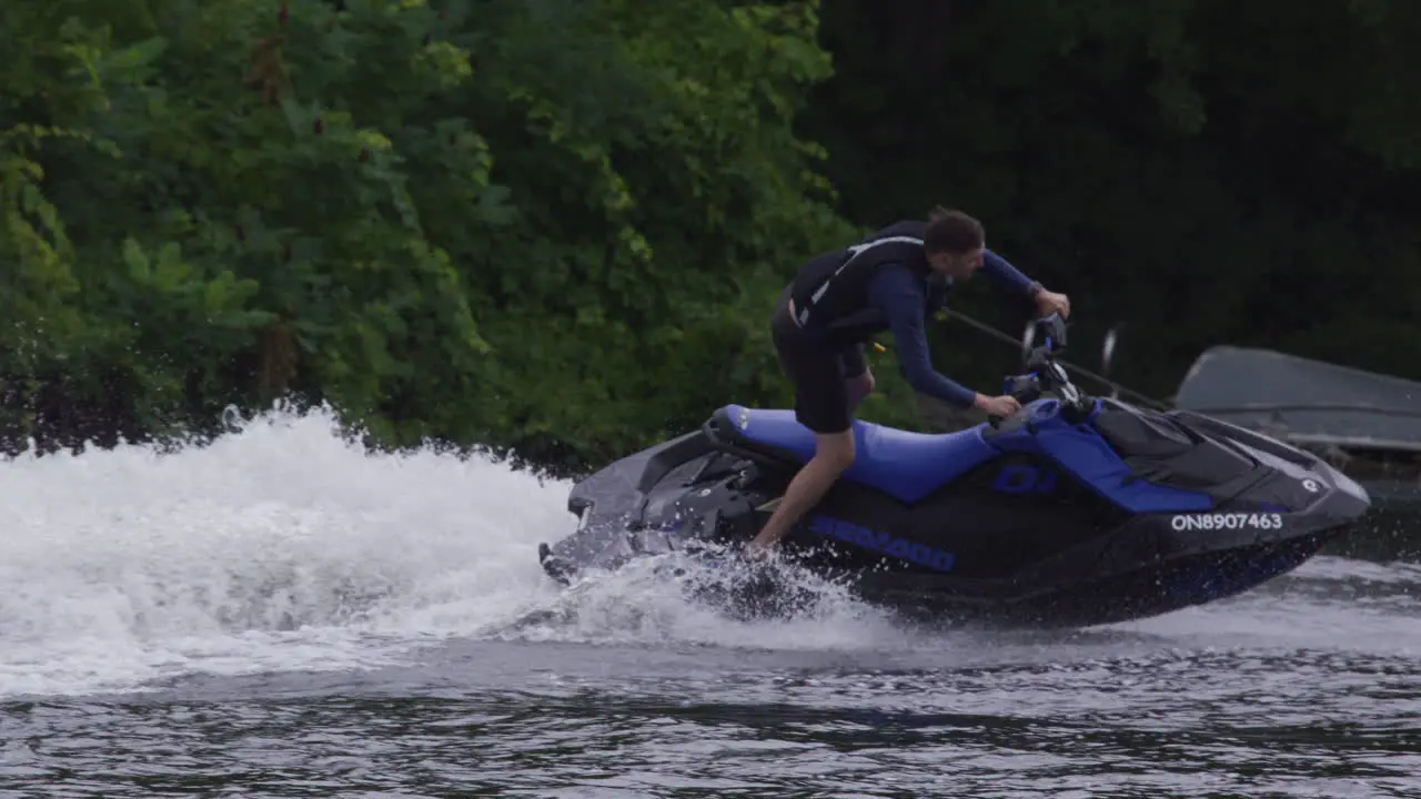 Extreme sports summer fun jet ski action slow motion