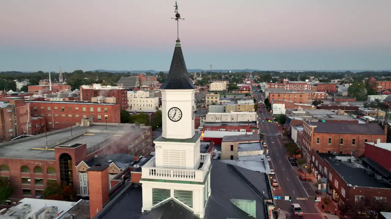 aerial orbit of hagerstown maryland city hall building