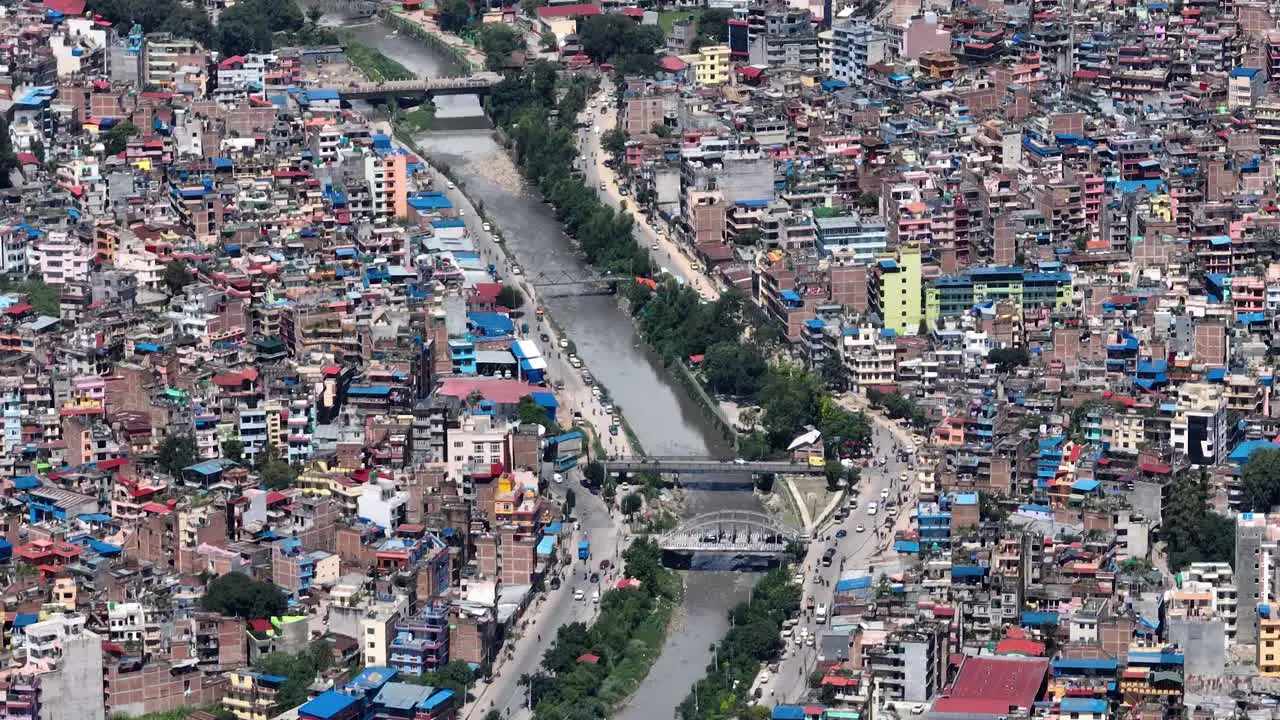 Busy Urban Asian City Kathmandu Nepal's Lifestyle