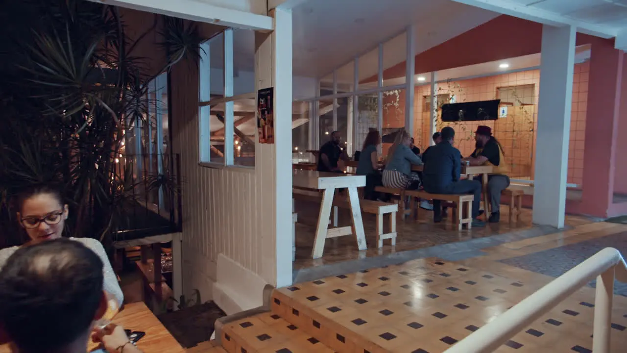 Night shot of restaurant in San Josè Costa Rica