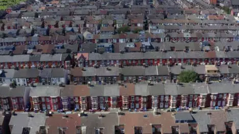 Drone Shot Sweeping Across Wavertree Housing Estate 05