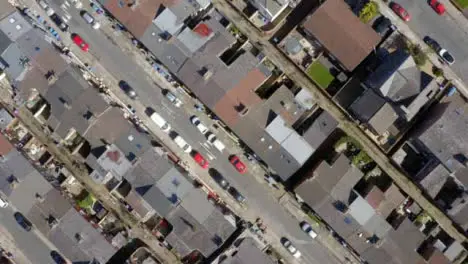 Overhead Drone Shot Sweeping Across Wavertree Housing Estate 02