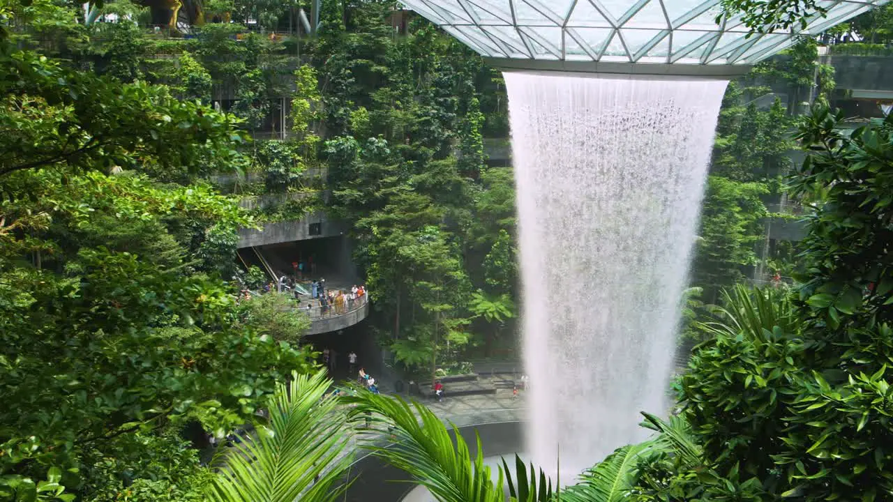 Changi Airport Waterfall 02