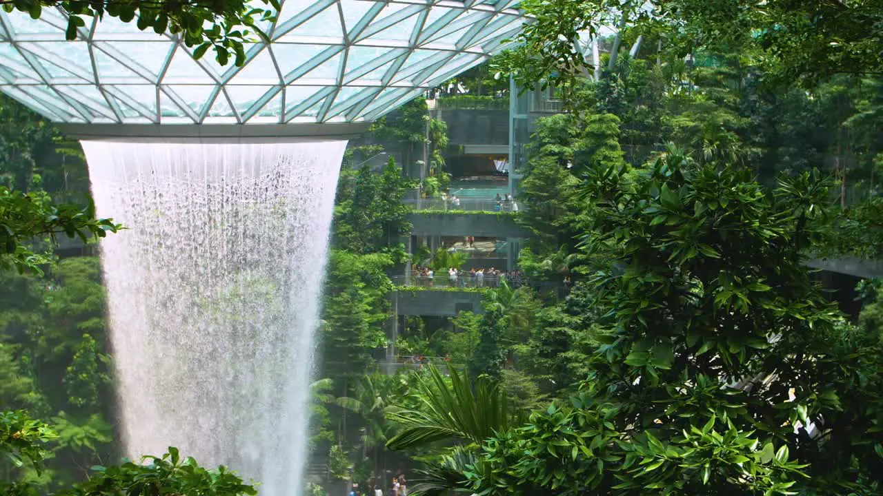 Changi Airport Waterfall 04