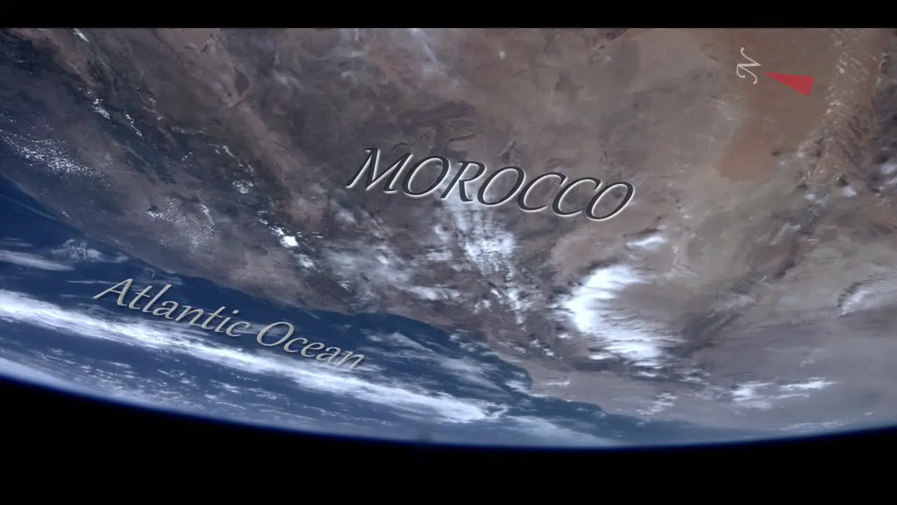 Space Satellite Tracking Across Morocco