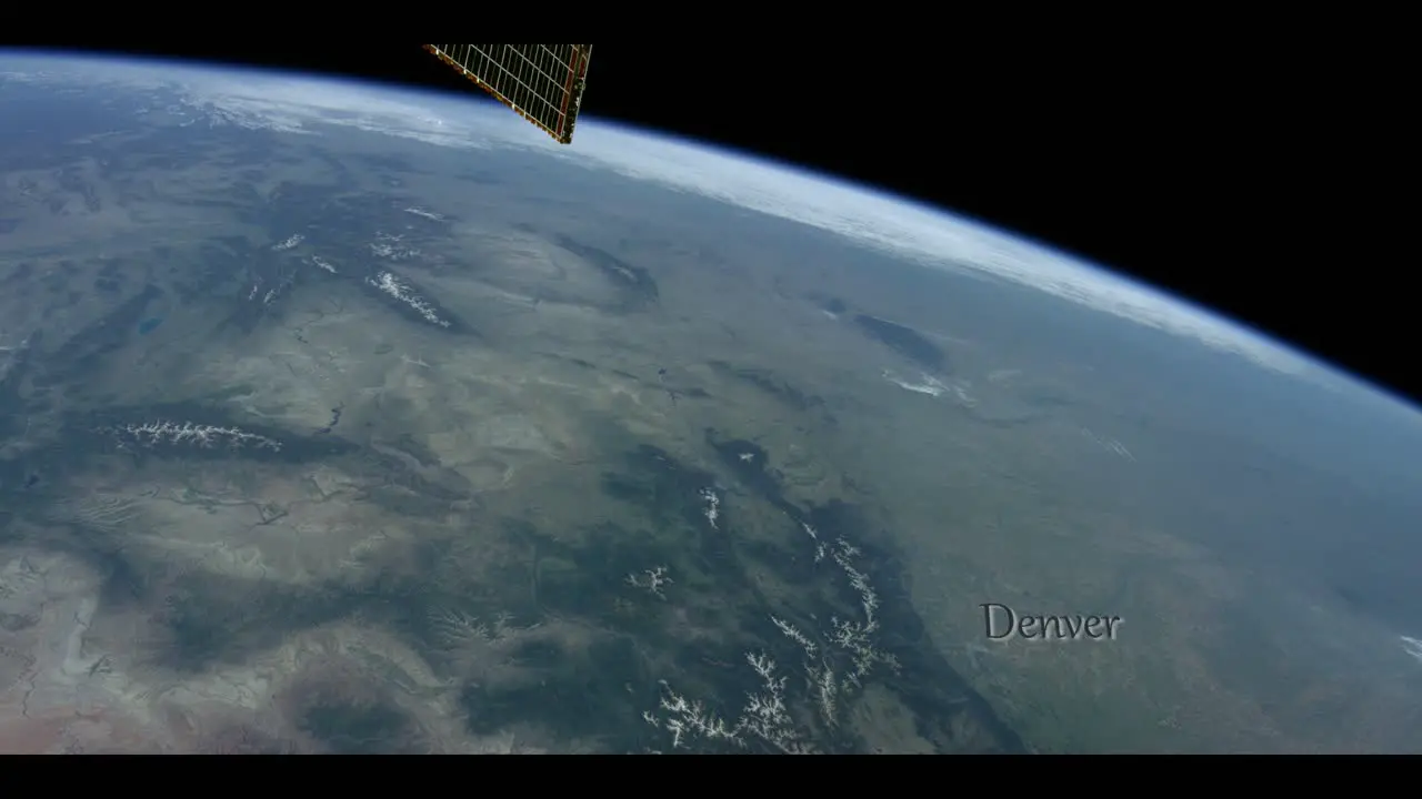 Satellite Flying Over Denver