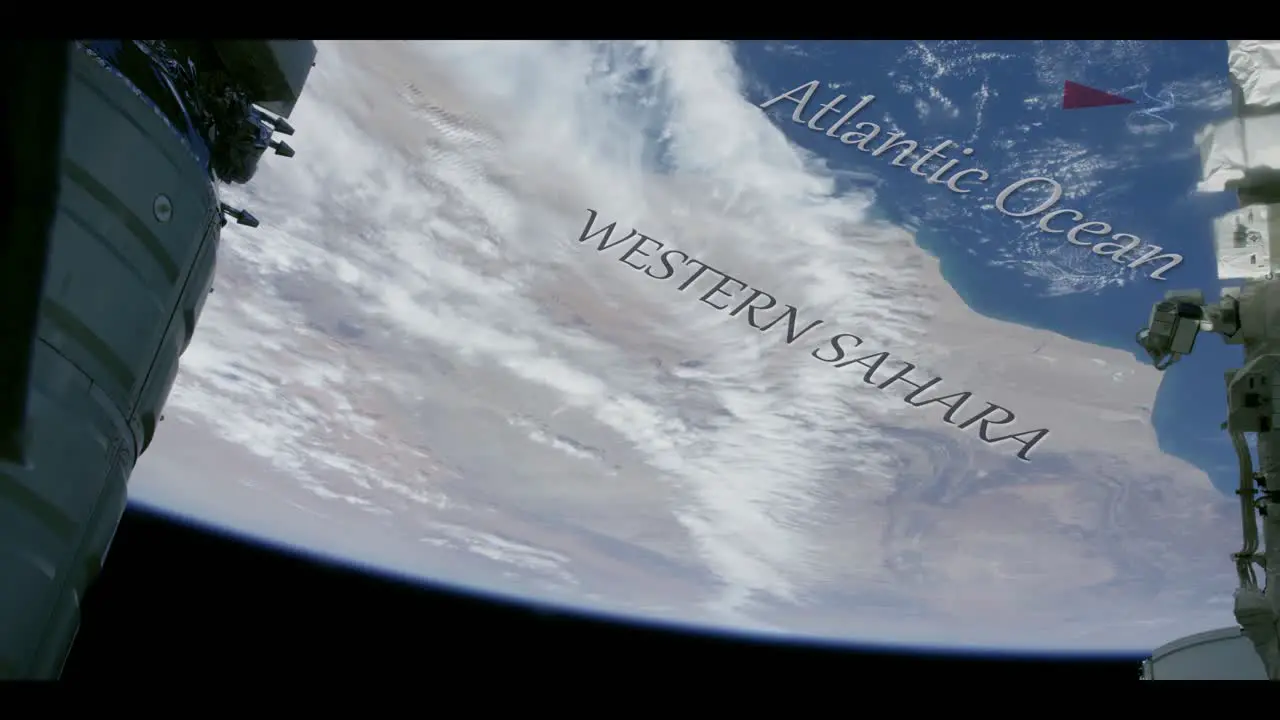 Western Sahara and Atlantic Ocean from Space