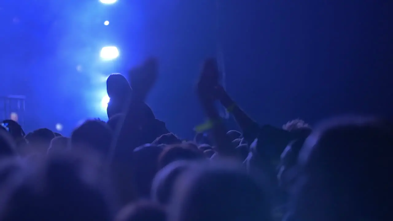 Concert Audience in Spotlights