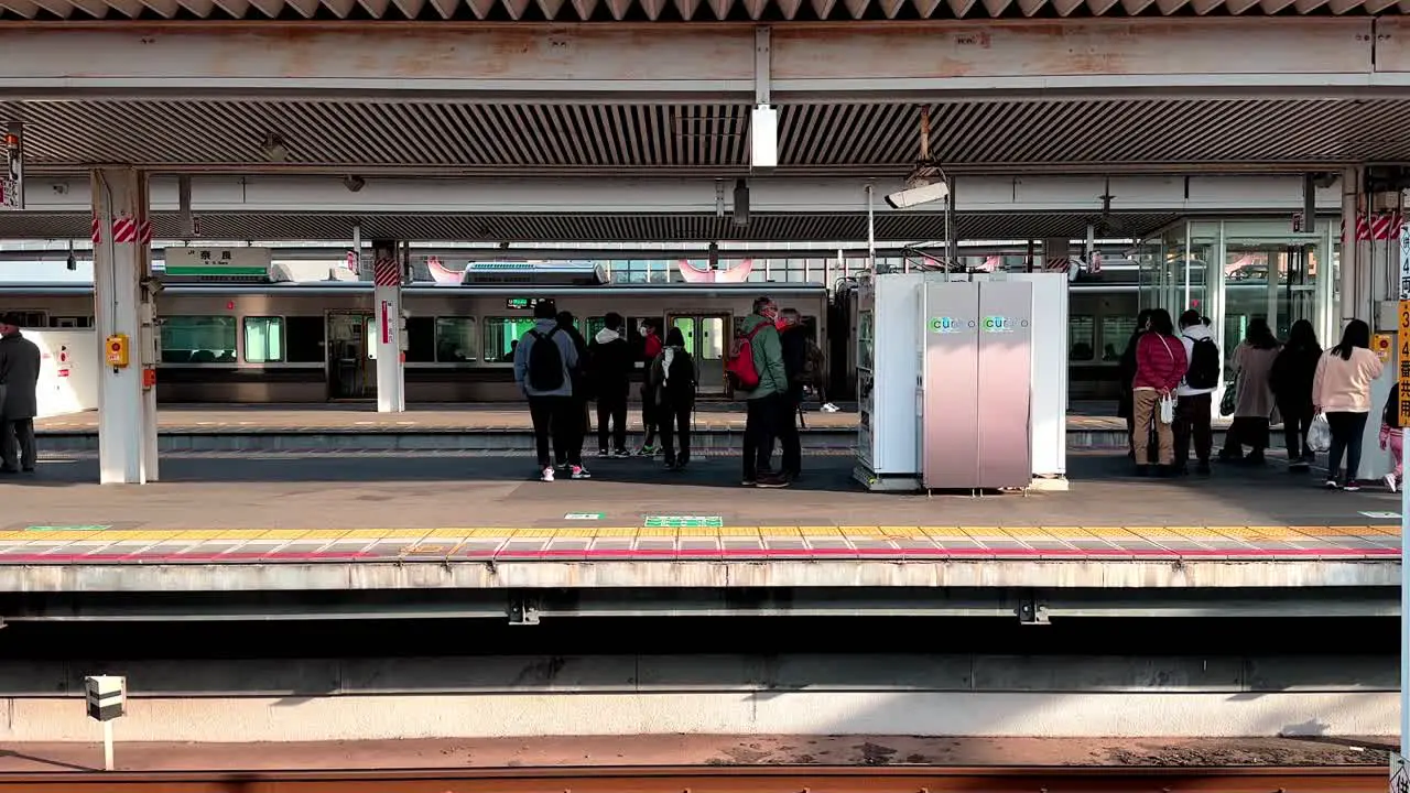 Nara Train Station A Gathering Place for Commuters Japan