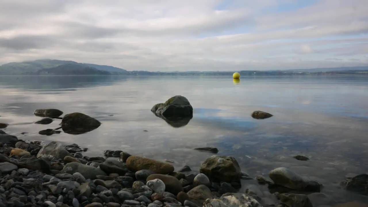 A timelpase shot very close to the water