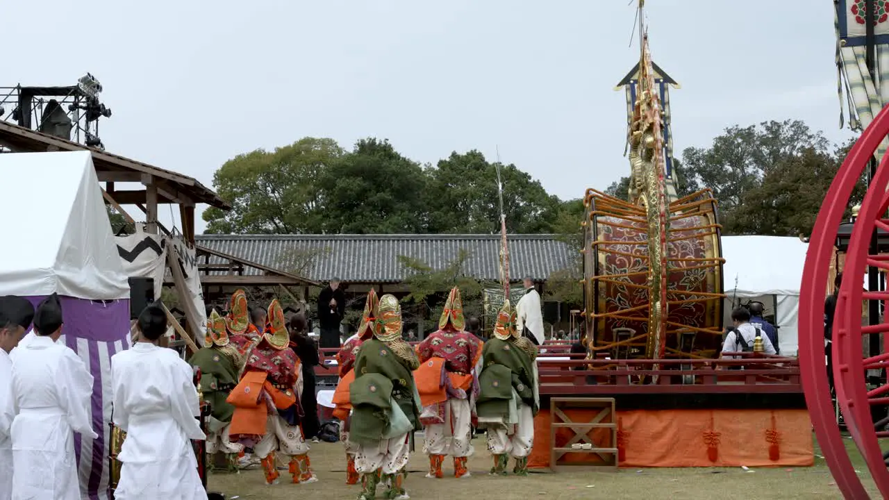 The Grand Memorial Service is an ancient Buddhist ceremony shown here in Nara Japan