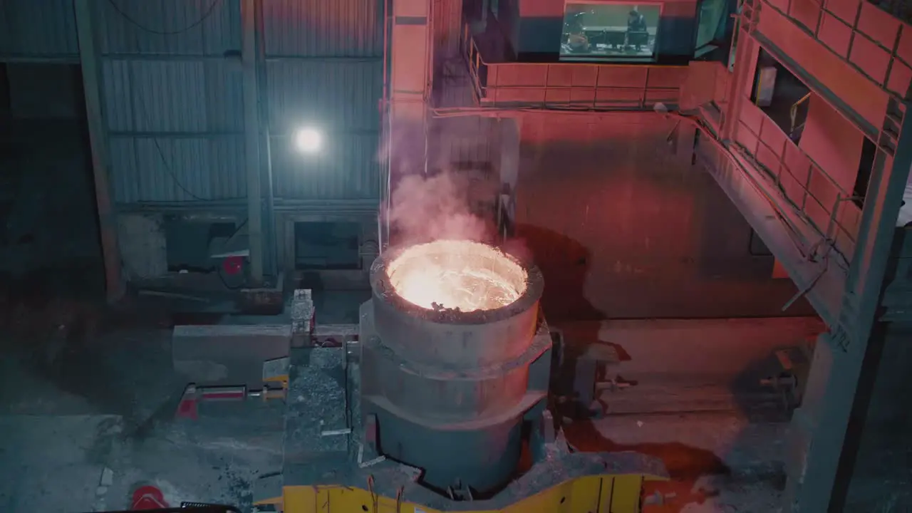 Inside a foundry steel manufacturing