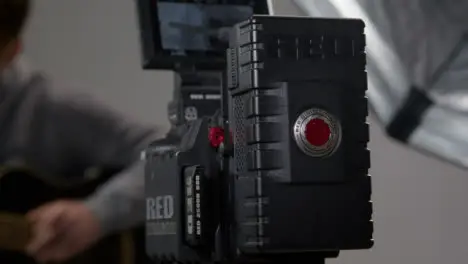 Tracking Shot Orbiting Red Dragon Cinema Camera