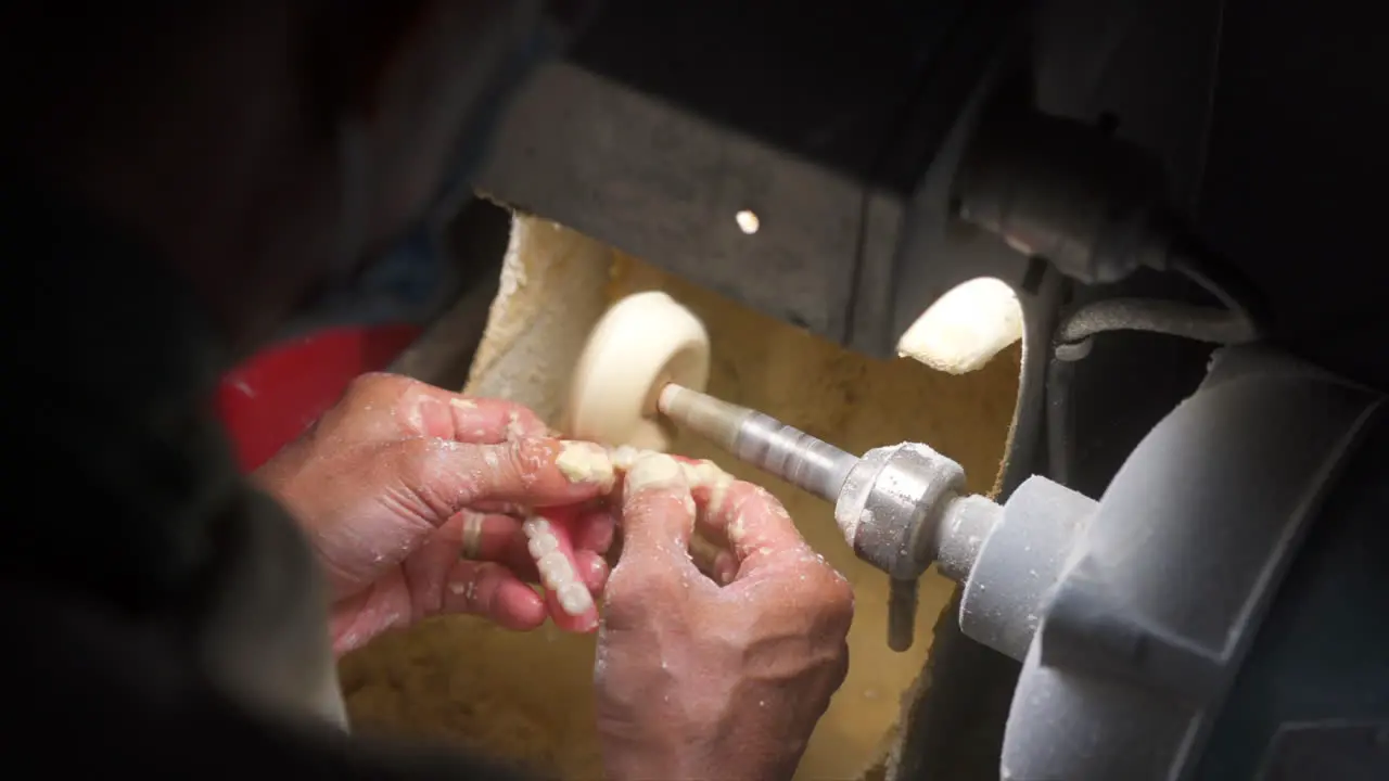 Dental Technician working on dentures-3