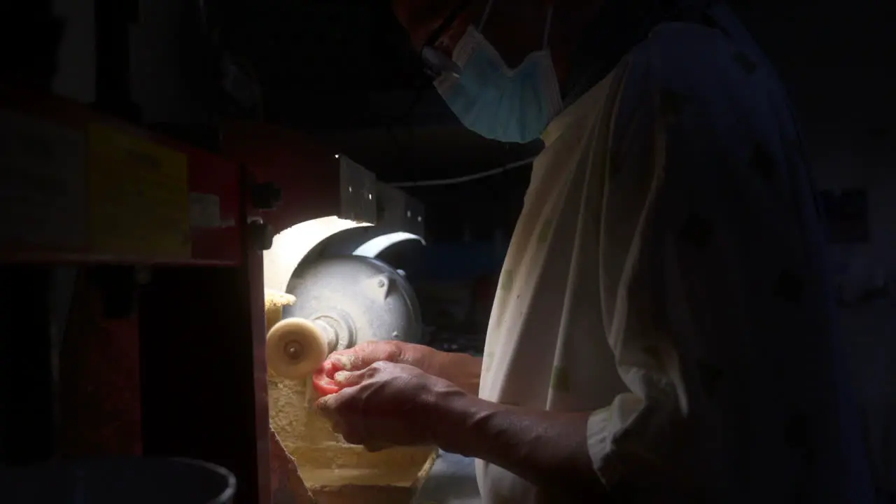 Dental Technician working on dentures-1