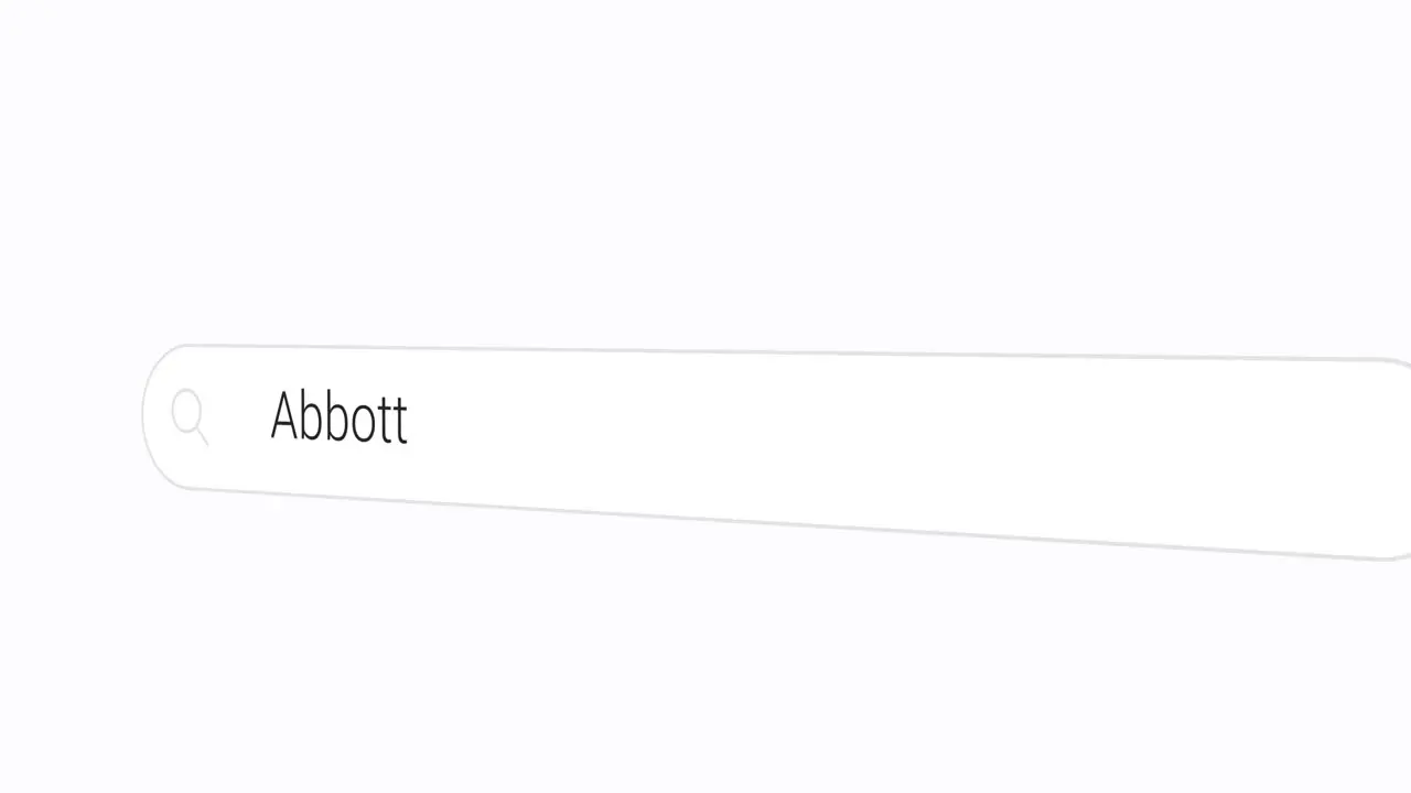 Typing Abbott on the Search Engine